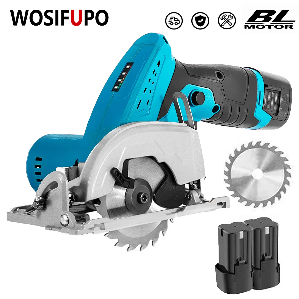 

Brushless Electric Circular Saw 3inch 75mm Cordless Electric Saw Wood Cuttiing Machine Handheld Woodworking Saw