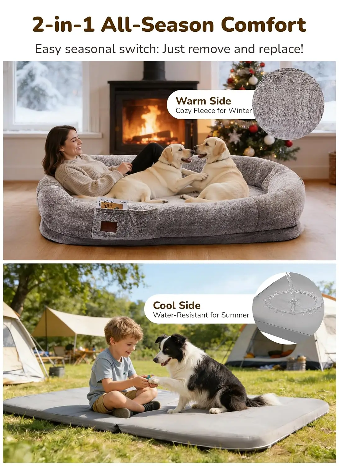 XL Human Dog Bed 75