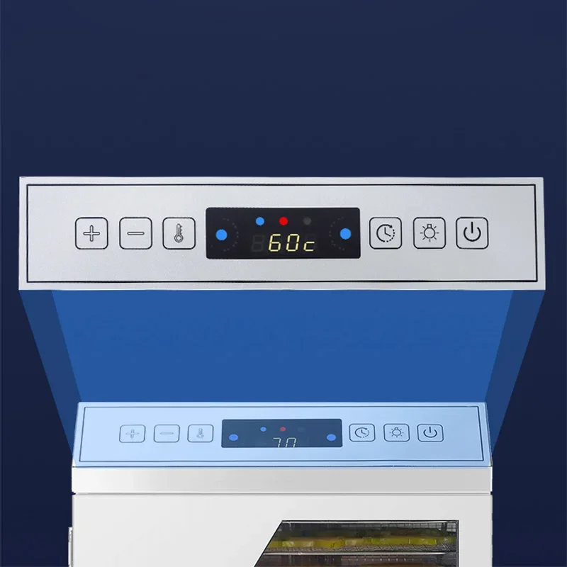 18-Tier Commercial Food Dehydrator, Heavy-Duty Dryer for Making Dried Meat, Vegetables, and Fruit, 360° Warm-Air Drying