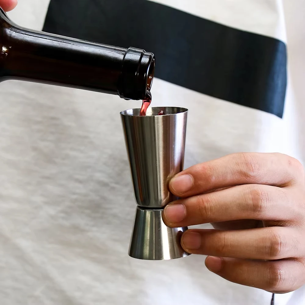 Stainless Steel Cocktail Measure Cup Japanese 30/40/50/60ml Kitchen Bar Party Home Spirits Drink Measure Jigger Accessories Tool