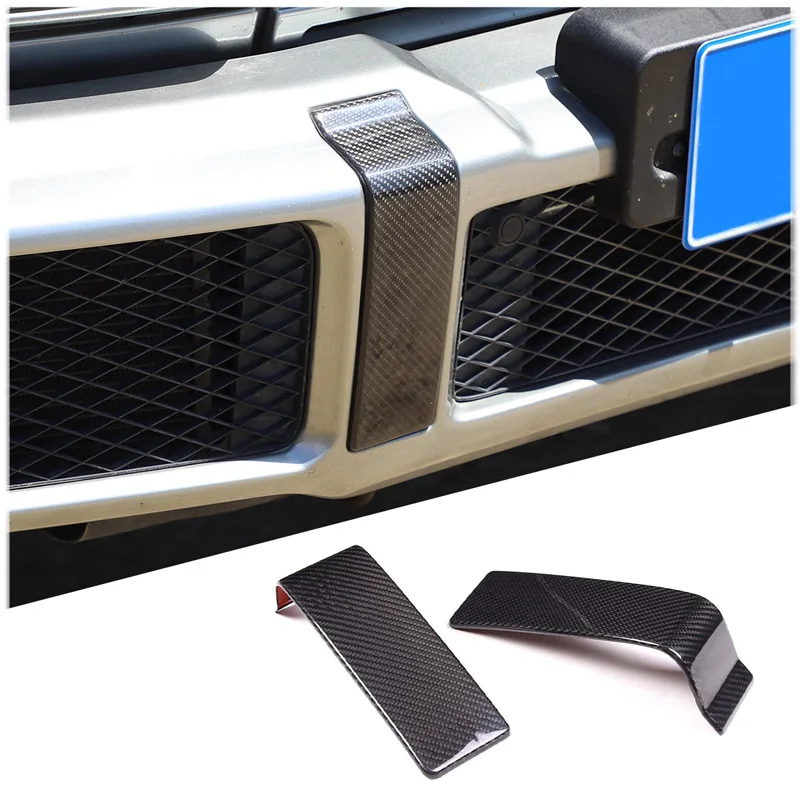 

Для Mercedes-Benz G-Class/W463 2016 2017 2018, декоративная крышка переднего бампера, защитная крышка из настоящего углеродного волокна