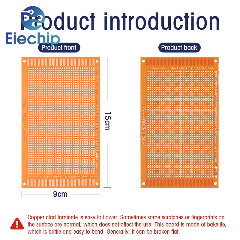 5PCS 5X7CM 7x9CM 9x15CM Prototype Board PCB DIY Universal Circuit Board 5*7cm 7*9cm 9*15cm Single Sided PCB Electronics Kit