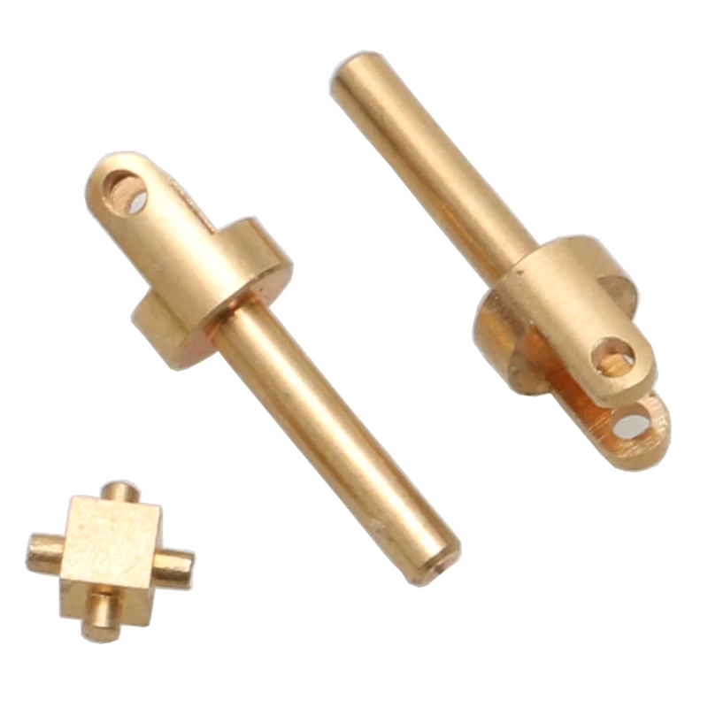 2Set 1:35 1:72 1:87 RC Model Static Change Micro Mini Universal Joint Shaft Hole 1mm Connect Coupling Brass Cardan Joints