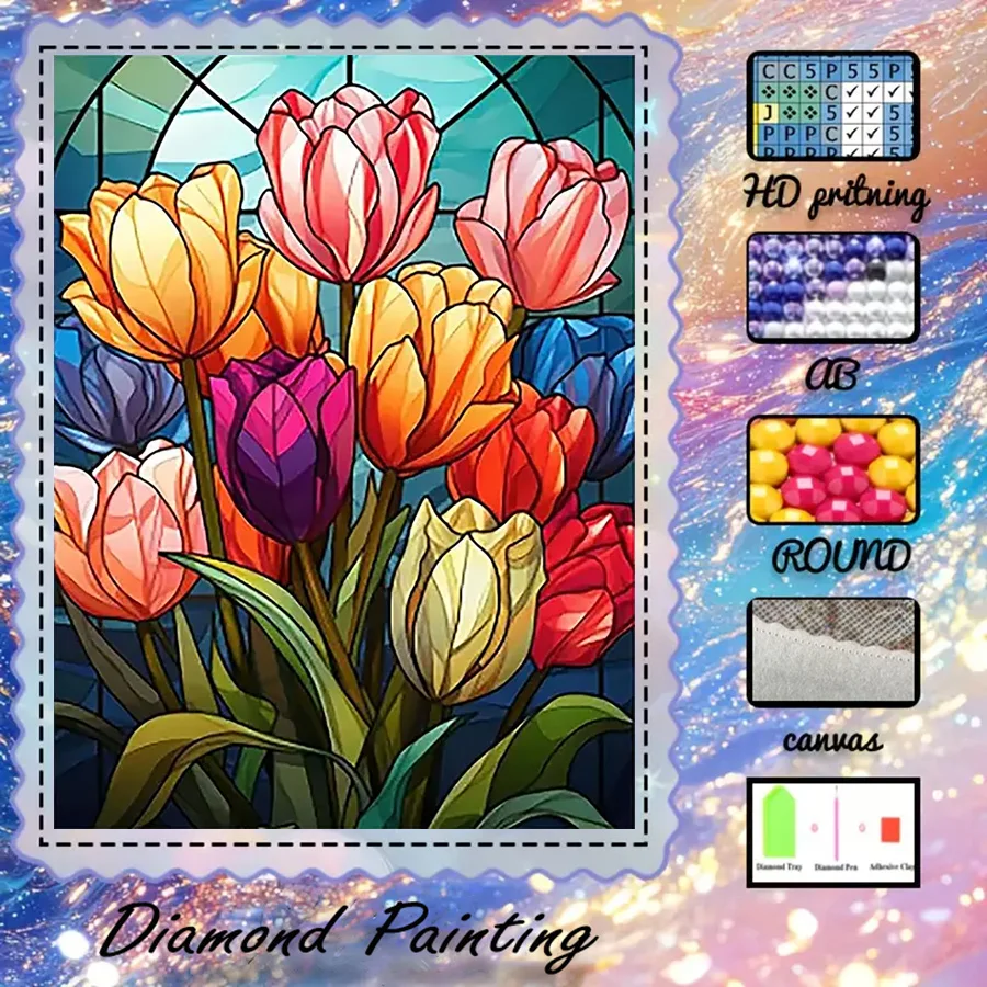 1-peca-5d-diy-tecido-flocado-broca-especial-conjunto-de-pintura-com-diamantes-buque-de-tulipas-mosaico-arte-com-diamantes