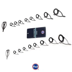 Original Fuji Guide Set KW CAST Alconite Ring Stainless Steel Frame Double Foot for Spinning and Casting Fishing Rod Builders