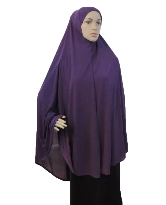 Ramadan Eid Khimar Women Long Hijab Scarf Muslim Prayer Garment Islamic Large Headscarf Nikab Nikab Amira Overhead Wrap Caftan