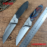 Y-START Ceramic Ball Bearing Folding M390 Blade CF Titanium Handle Fast Open Gift Pocket Knife Outdoor LK5029