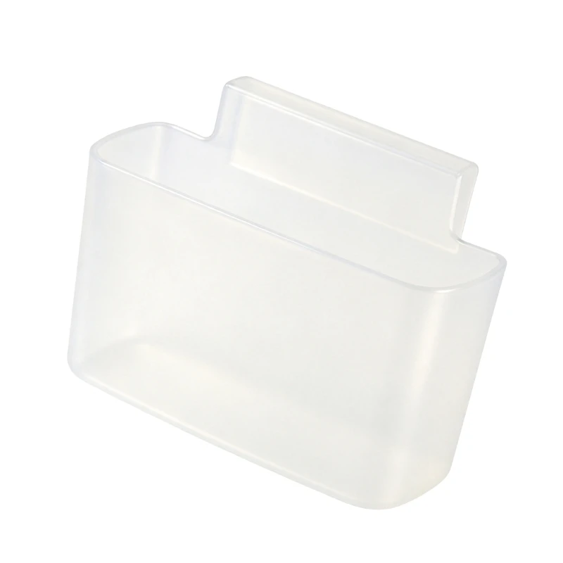 J0MC Hook-On Refrigerator Organizers Bin, Translucent Plastic Fridge Shelf Pocket