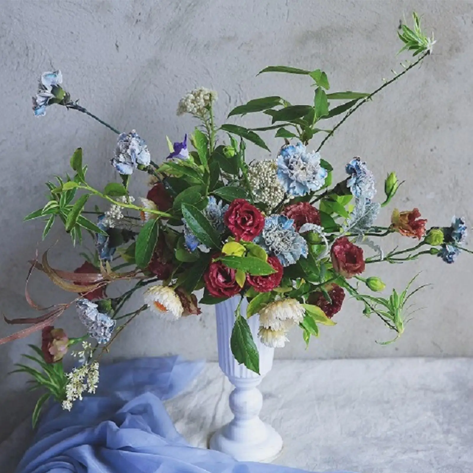 Iron Dried Flower Pot Bunch Holder Dining room and Table Decor