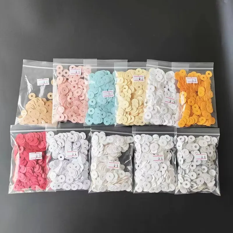 500pcs Piano parts Piano Tuning Tools Knitted Circle Keyboard Key Washers Paper Rings Paper Washers One Pack 500 Each