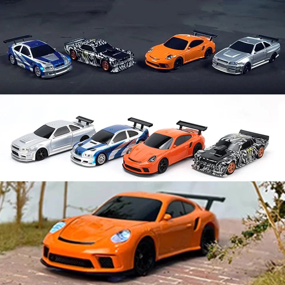 RC Drift Car Upgraded Gyro 1/43 RC Mini Racing Car 4WD High Speed 2.4g Radio Control Drift Car Boy Remote Control Toy Gift