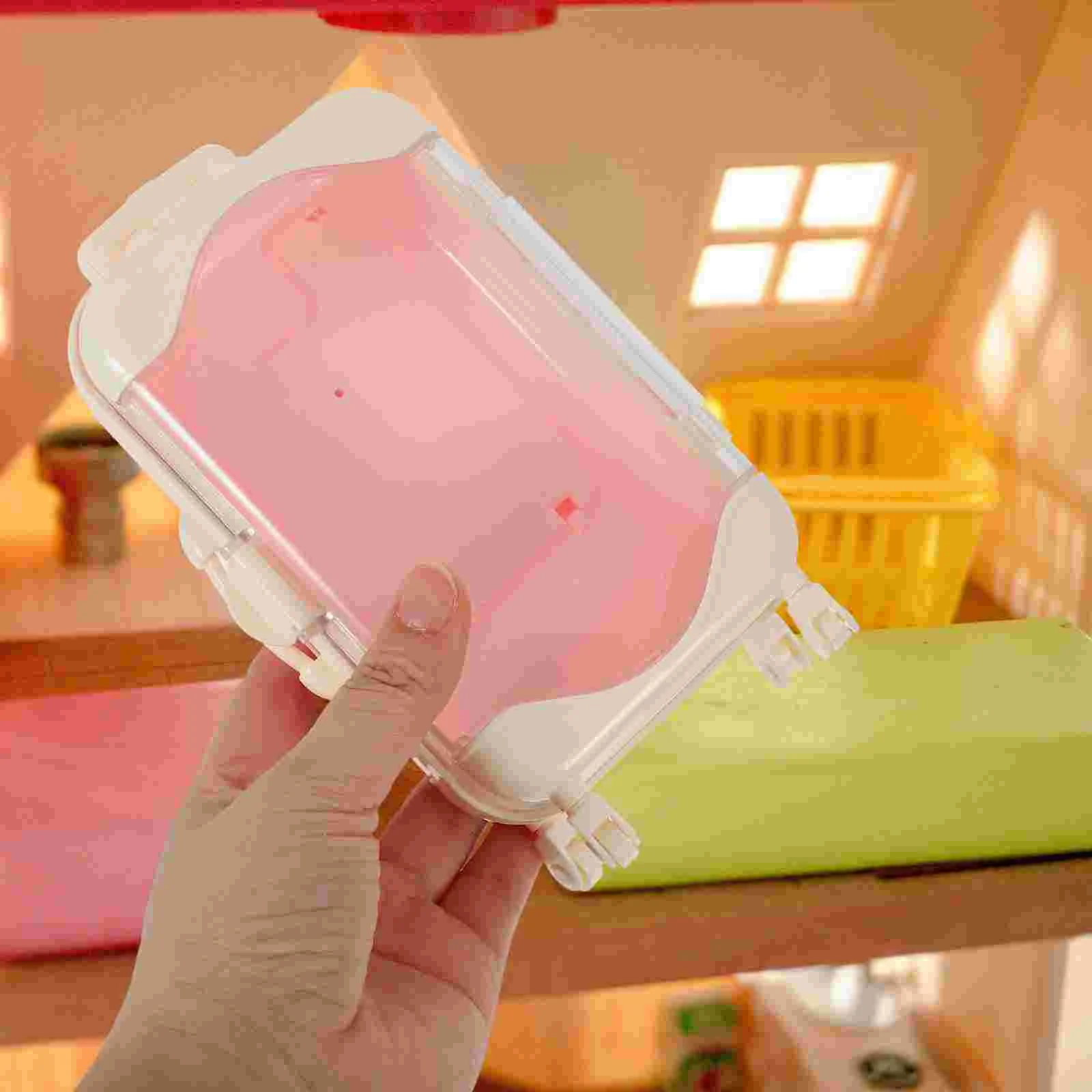 Toy Mini Suitcase Baby Toys Cartoon Pink Plastic House Ornament Travel Suitcases
