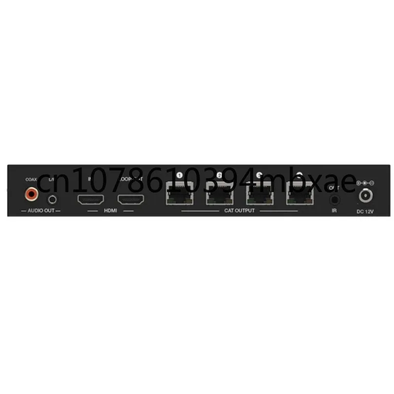 1x4 4 Port 4K HDMI Splitter Extender 4 Receivers Over Cat6 5e 164FT 3D PoC IR