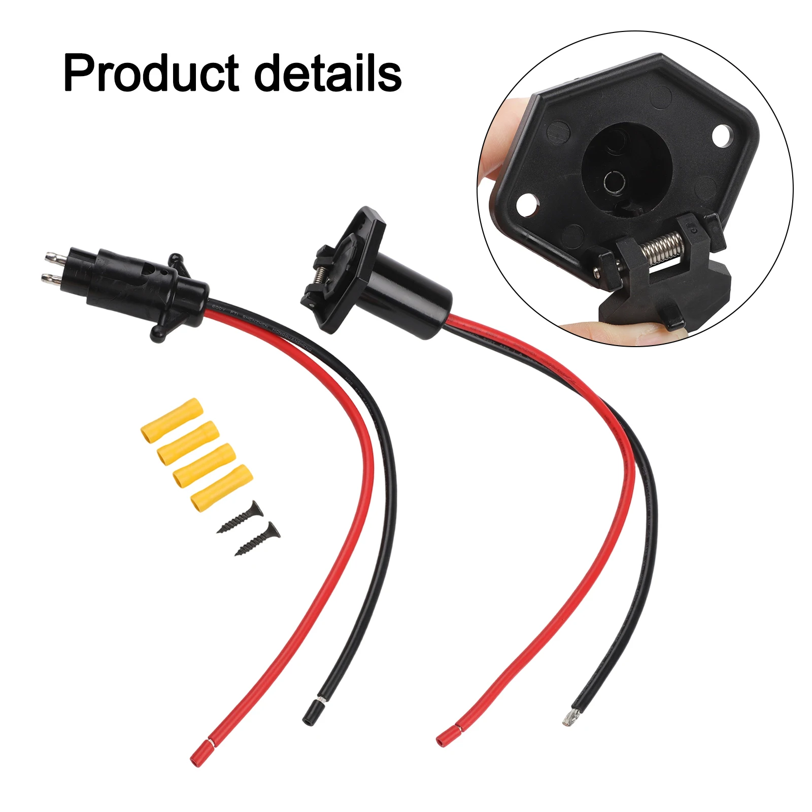 Practical Receptacle Receptacle - 10AWG - Male Female Connector - Receptacle Kit Enhance Cruising Convenience Practical