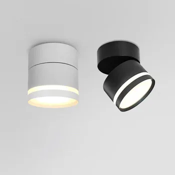 表面実装 LED シーリングライトチューブライト 7 ワット 9 ワット 12 ワット 15 ワット回転可能な角度調整可能な LED スポットライト、屋内照明 AC220V 110V