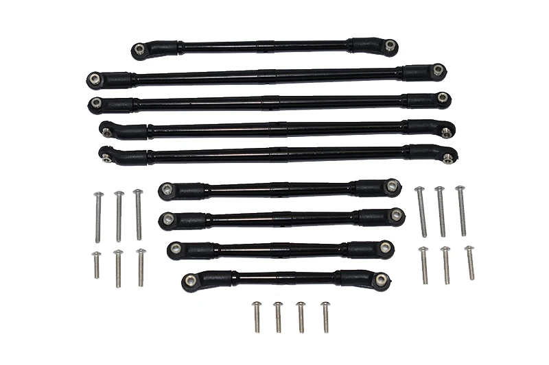 Tirantes ajustables de aluminio GPM para AXIAL SCX10 III Jeep Gladiator AXI03006