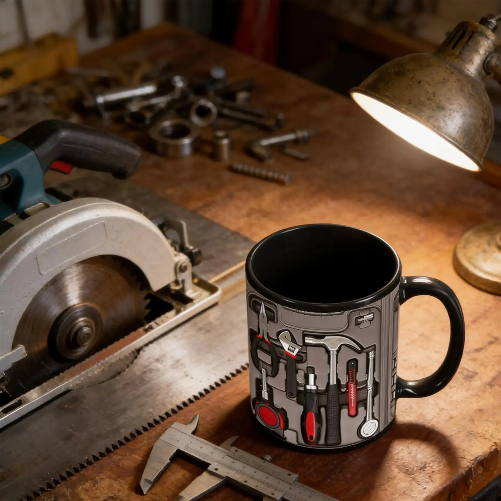 Picture 7: Mechanic coffee mug Ceramic Toolbox Design Mechanic Water Cup Wrench Pattern Sturdy Mechanic Mug Gift  ﻿