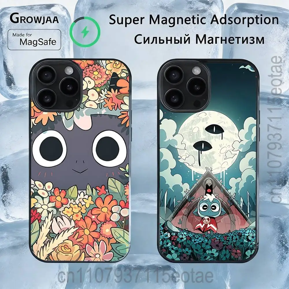 

C-Cult Of The L-Lamb Game Magnetic Wireless Charging Case For iPhone 11,12,13,14,15,16,17,Pro,Max,Plus Shockproof Cover