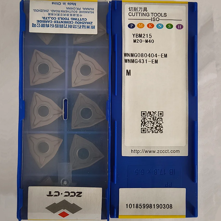 

WNMG080404-EM YBM215/WNMG080408-EM YBM215/WNMG080412-EM YBM215 ZCC.CT CNC blade carbide inserts turning tools inserts 10pcs/box