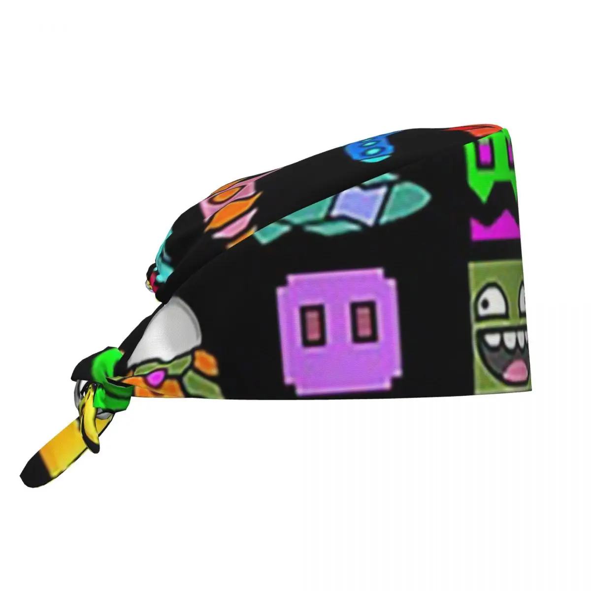 Czapka chirurgiczna Geometry Dash, czapka robocza dla lekarza, regulowana czapka pielęgniarska dla kobiet i mężczyzn, czapka dla dentysty