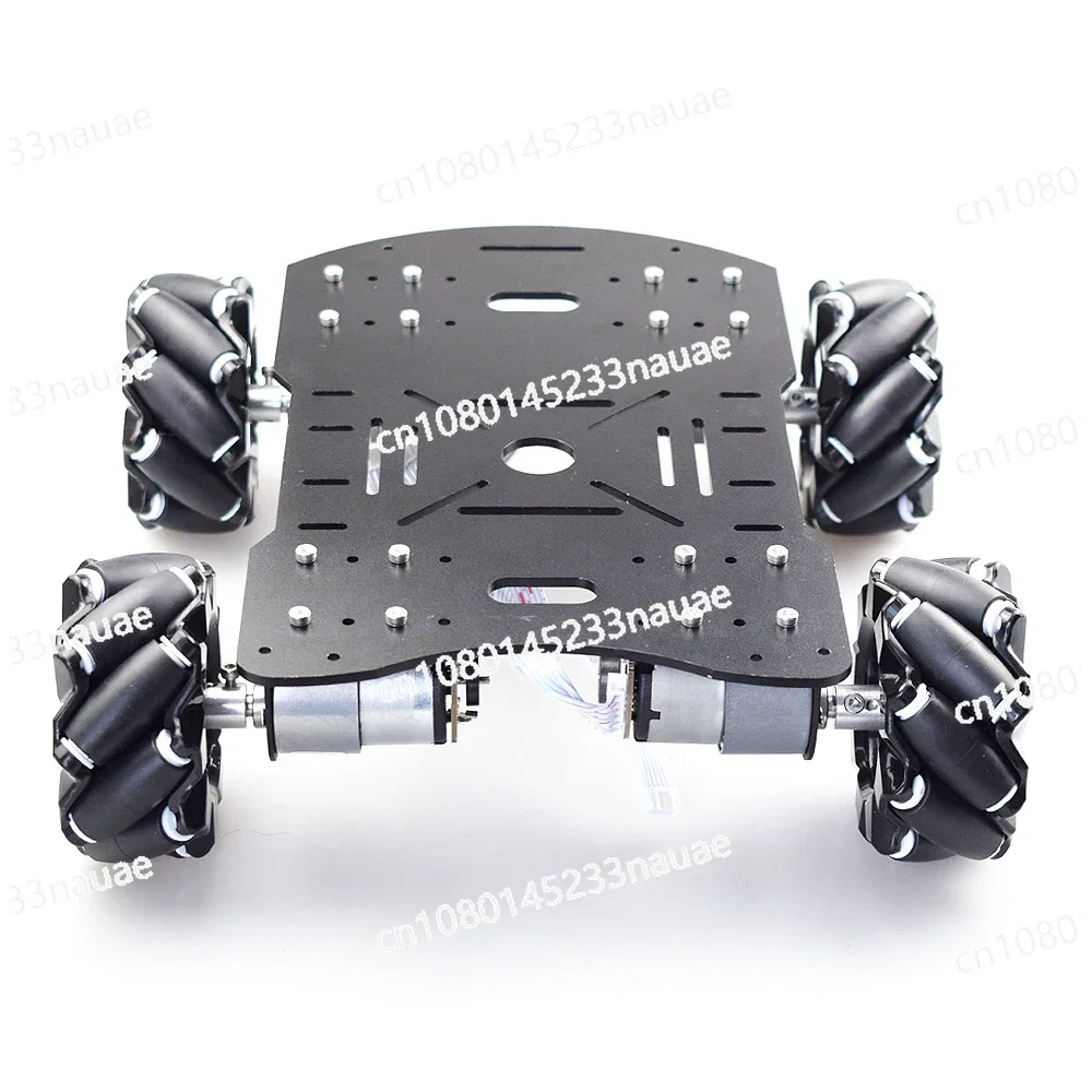 

10KG load Metal Omni Mecanum Wheel Robot Car Chassis Kit with 4pcs Encoder Motor for Arduino Raspberry Pi DIY STEM Toy Parts