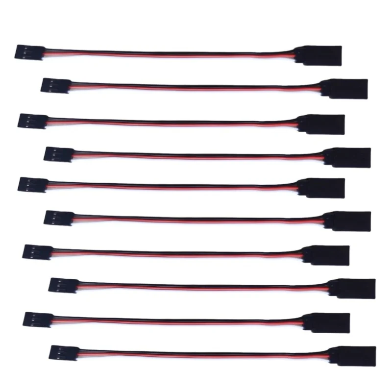 10 قطعة 100 مللي متر 150 مللي متر 200 مللي متر سيرفو تمديد الحبل 300 مللي متر 500 مللي متر ذكر إلى أنثى 10 سنتيمتر سلك من الرصاص المؤازرة ل RC Futaba JR موصل