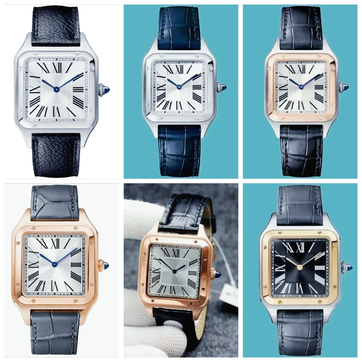 Индивидуальные парные кварцевые часы AAACustomized для мужчин и женщин: черные, серые, синие, с кожаным ремешком, циферблатом цвета розового золота. Модные, спортивные, элегантные, для повседневной носки и активного отдыха.