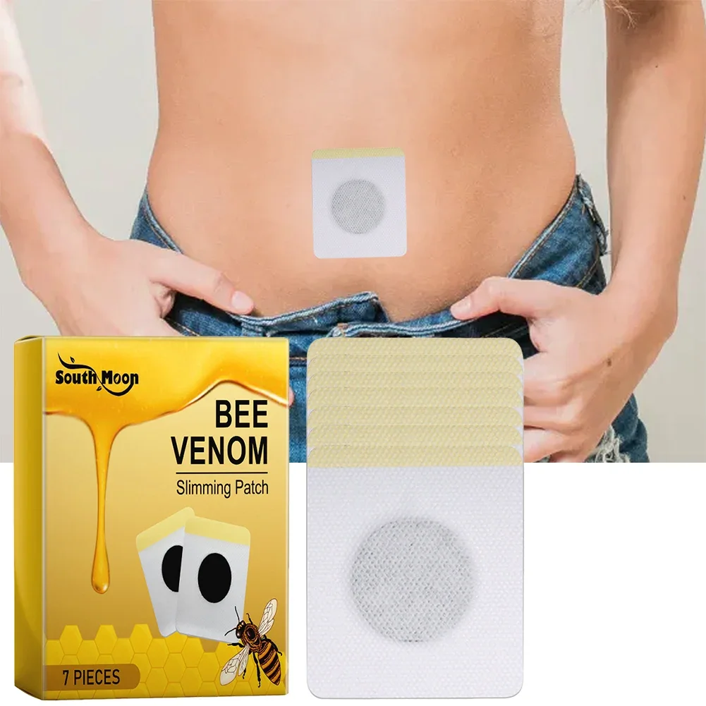 7 Pcs Bee Venom Slimming Patch Bee Venom Patches Weight Loss Slimming Plasters for Women & Men for Body Shaping