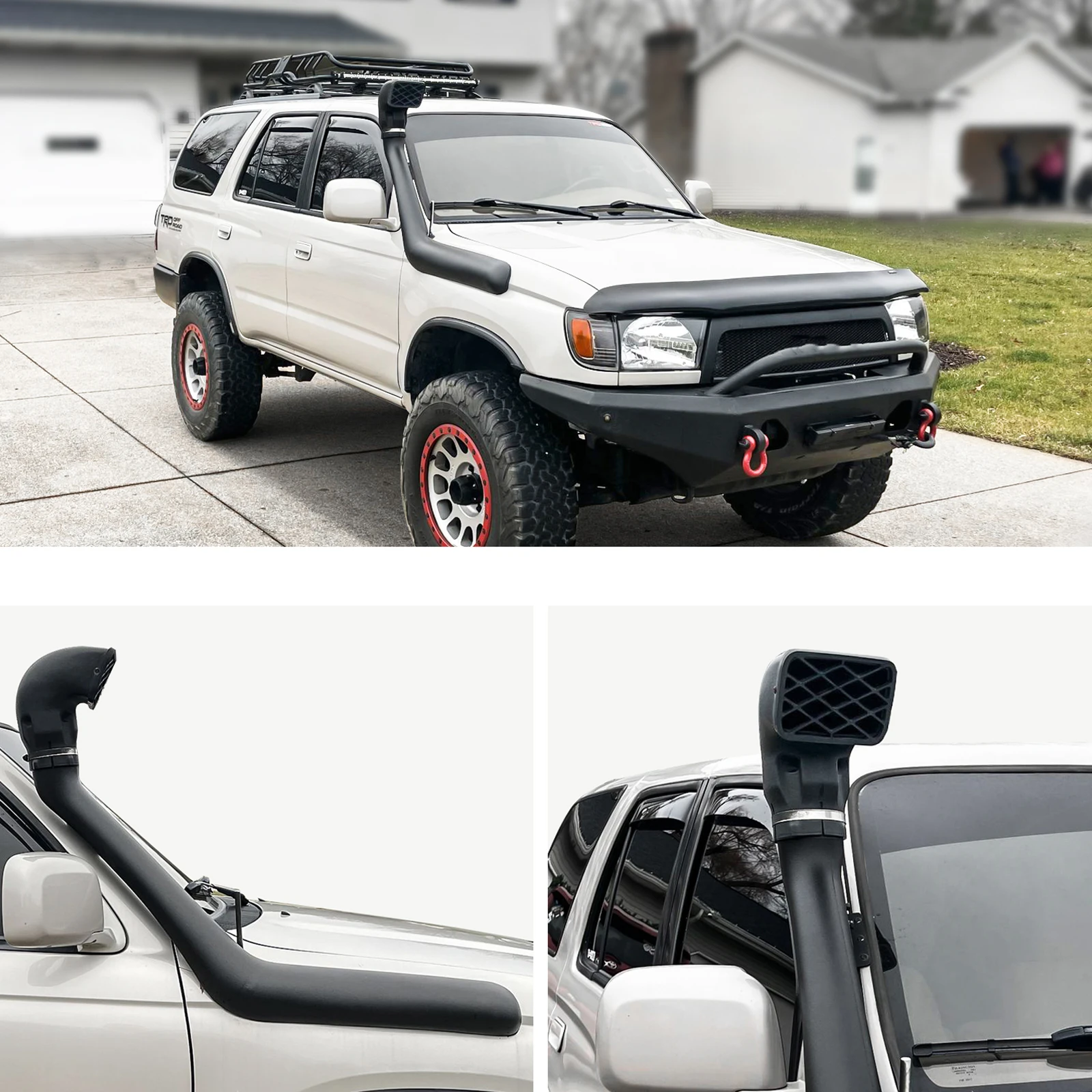 Off Road Air Intake Snorkel Kits For Toyota Hilux 165,167,172,176 Series 1997-2004 Wading Breather Tube Car Exterior Accessories
