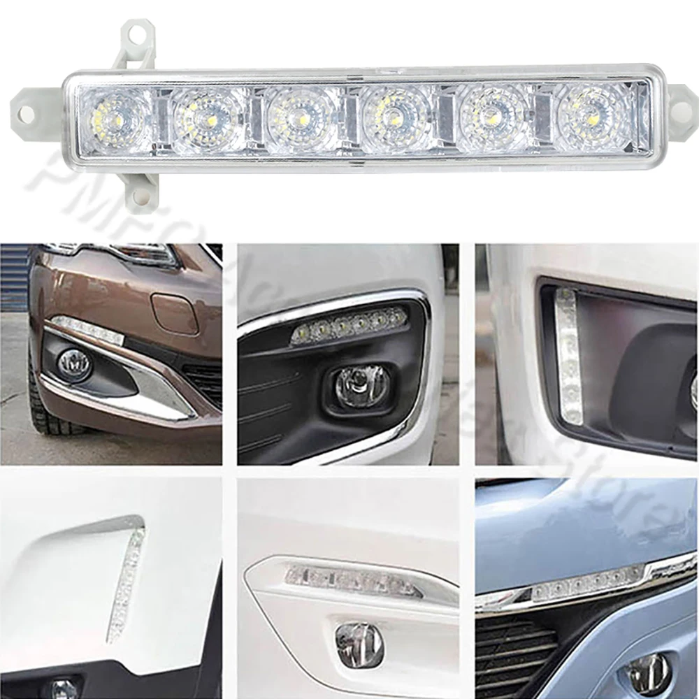 For Car Fog Light LED DRL Head Light 9802795580 For Peugeot 308 2013-2020  For Citroen C-Elysee Berlingo B9 C1 C3 MK2 9677409380