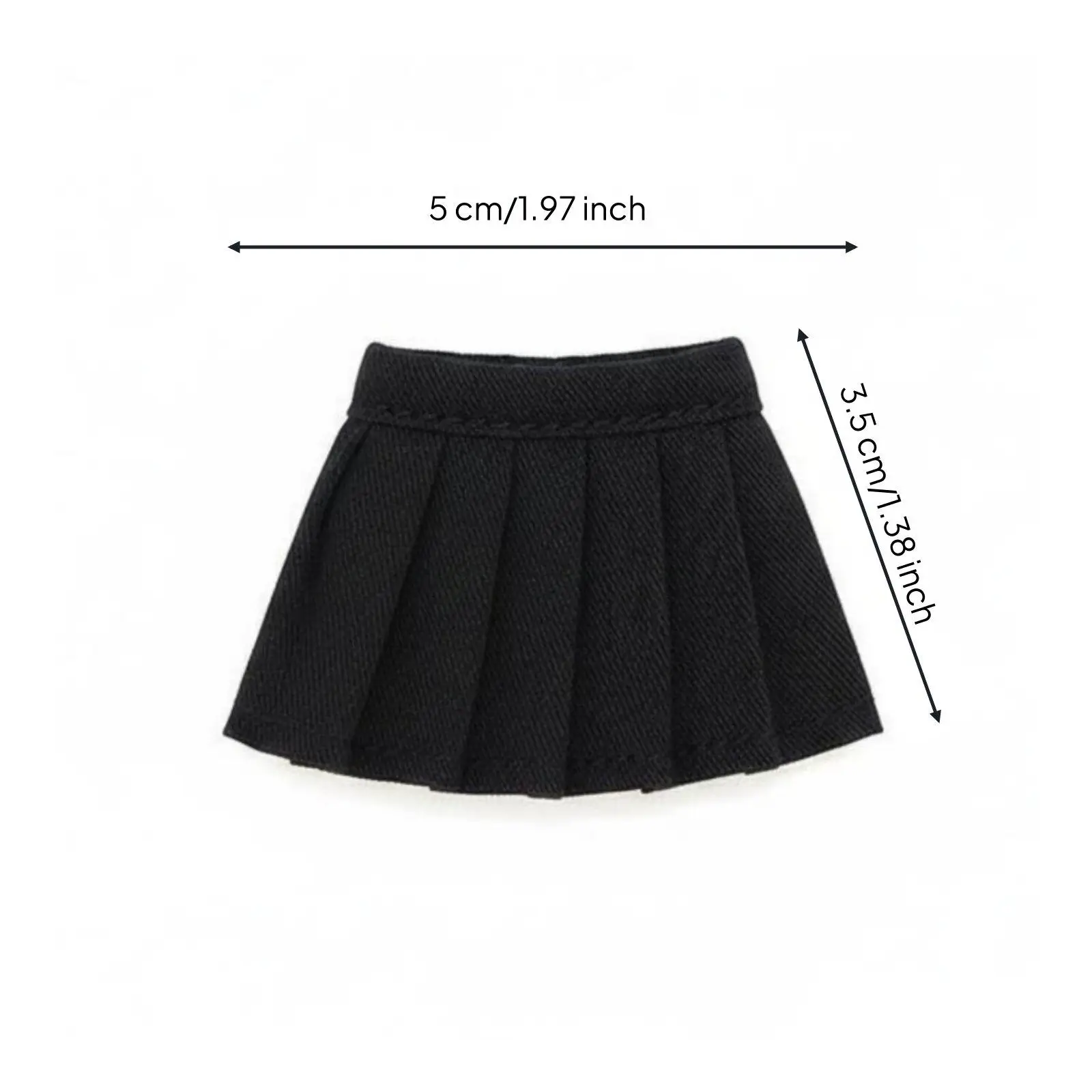 Mini Doll Skirt Pleated Cloth 1 12 Scale School Uniform Aesthetic Sturdy Folds for OB11 Figures