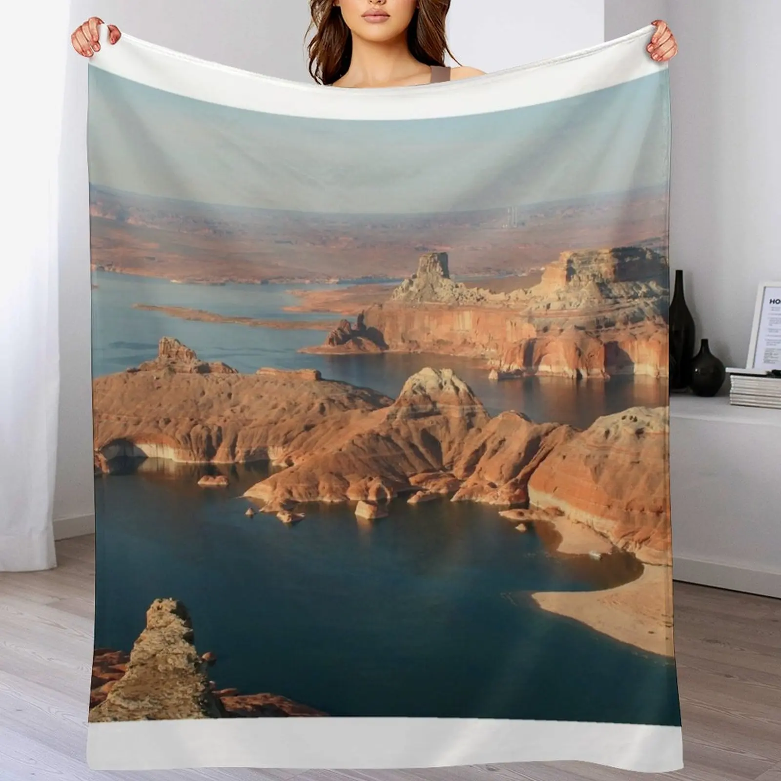 Lake Powell, Glen Canyon, early morning Throw Blanket Blankets For Sofas Fashion Sofas Blankets