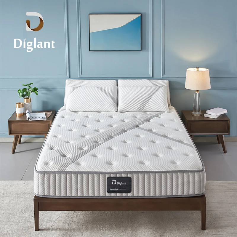Popular Good Quality King Size 10 Inch Mattress Factory Wholesale Roll Up Memory Foam Spring Mattress