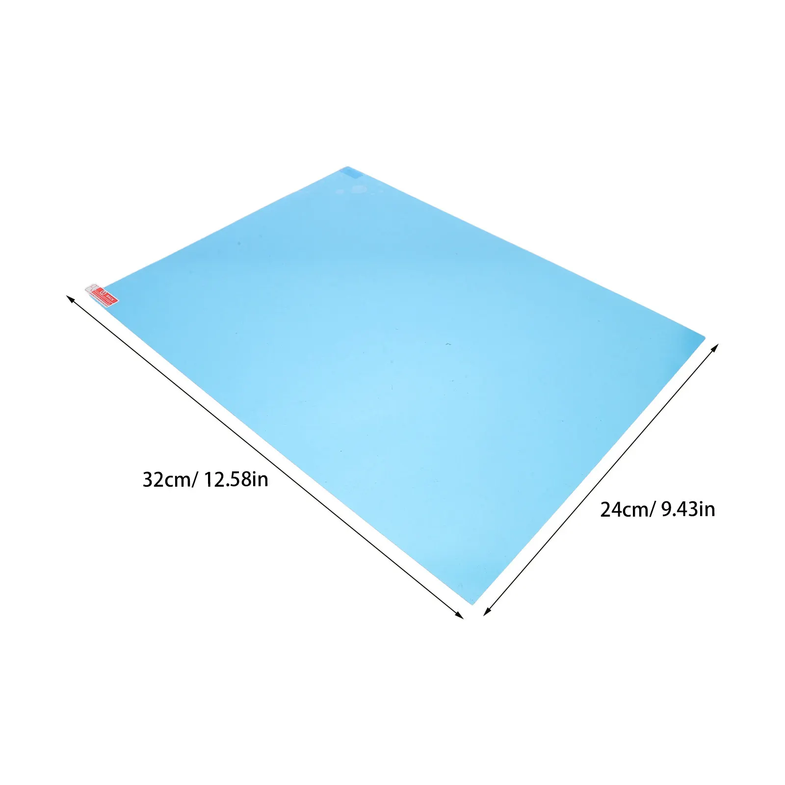 Waterproof Bathroom Mirror Anti Fog Film 12.6x9.5 Inches Shower Defogging Film Easy Apply Anti Fog Sticker for Vanity Mirror