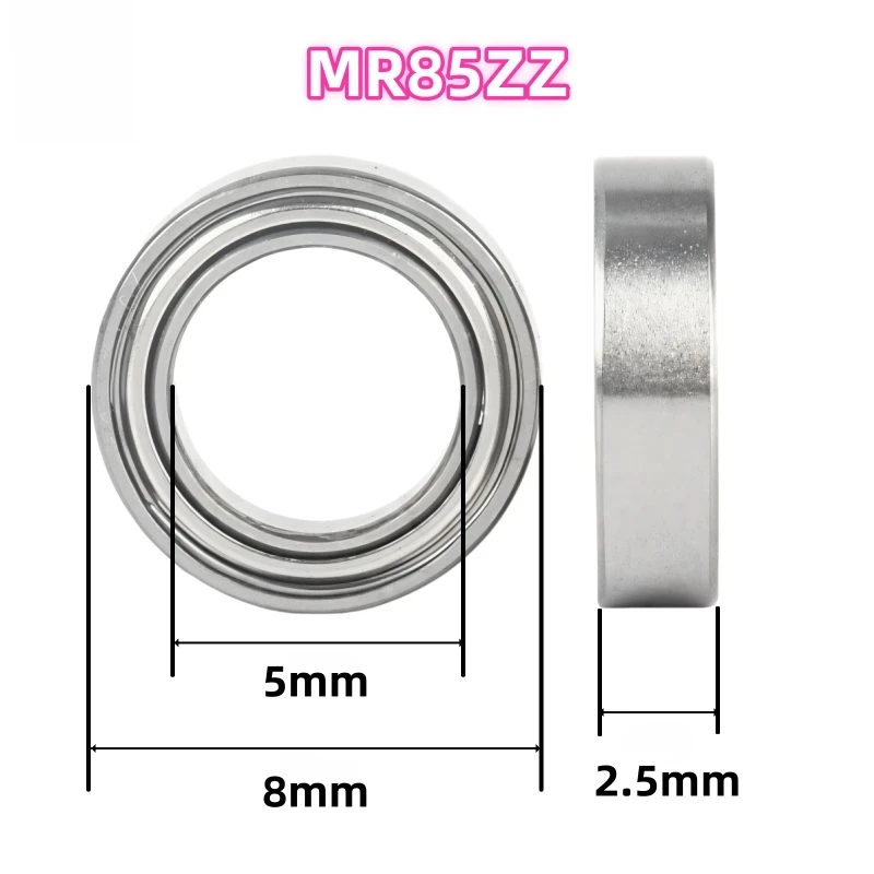 5/10Pcs MR42ZZ to MR149ZZ Series Micro Deep Groove Ball Bearings Double Iron Shield Chrome Steel Tiny Bearings
