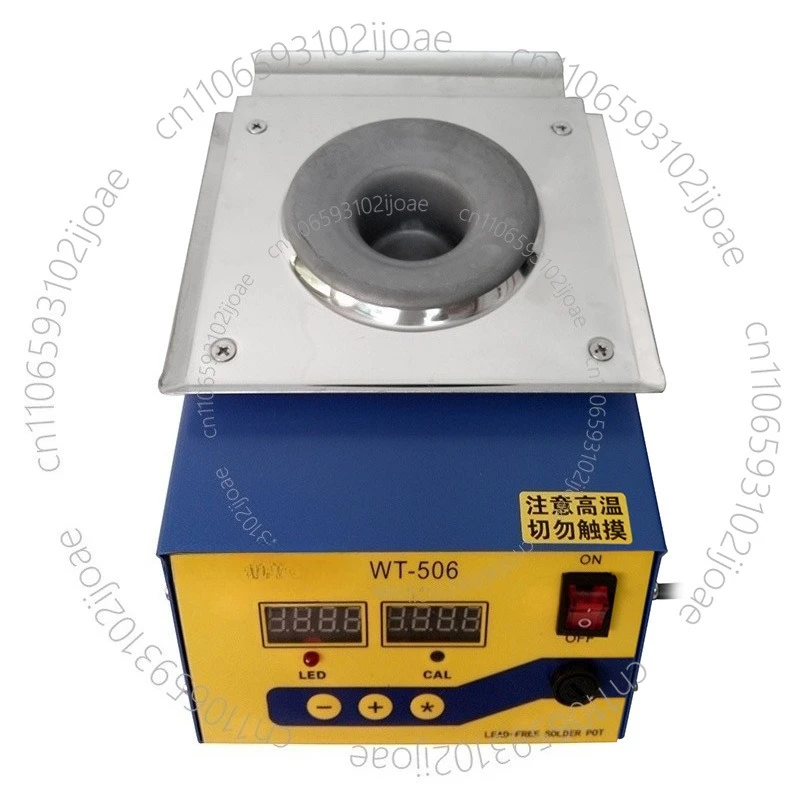 Lead-free steel welding pot, tin melting furnace, constant temperature welding pot 300W 0-600 ℃ 1.32KG capacity welding