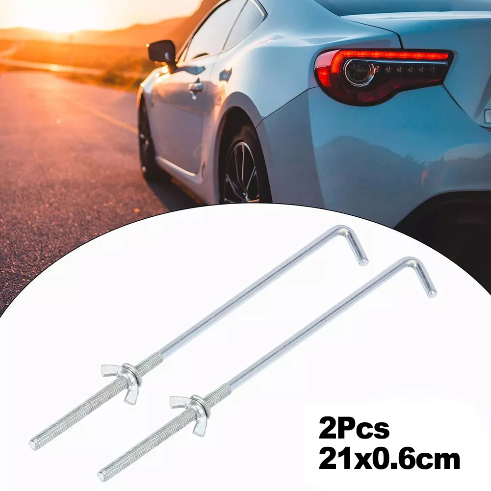 

2Pcs Car Battery Hook Clamp Battery Hold Down Hooks 21cm X 0.6cm Auto Battery Tie Down Mount Holder Bracket Bar