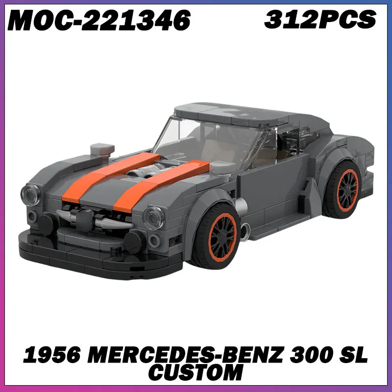 

312PCS MOC-221346 Car Creative Speed Champions Super Race F1 Vehicle Model Building Block Racing Brick Technical Christmas Gift