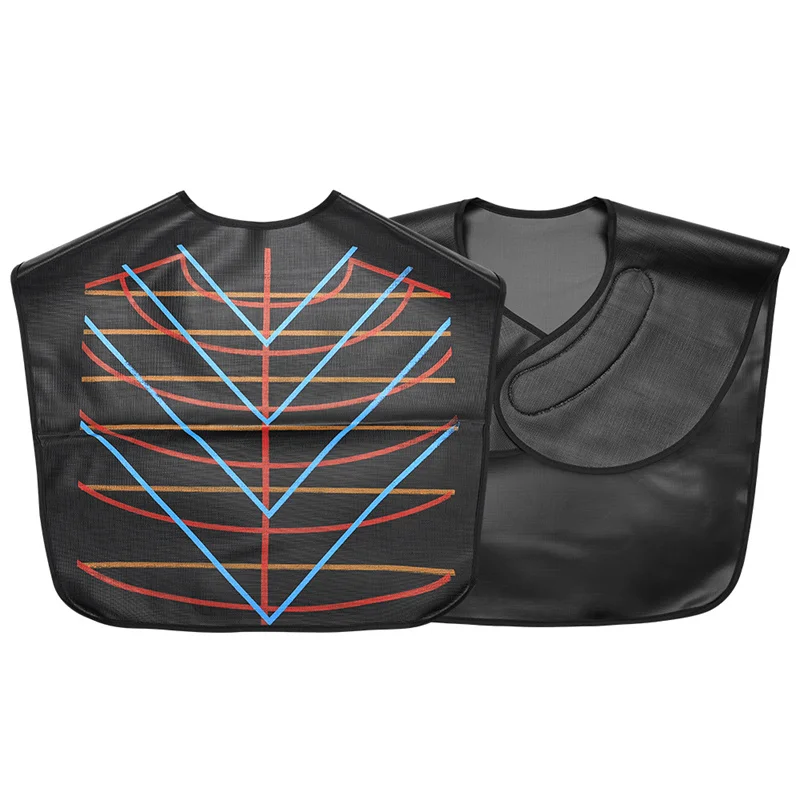 Hair Cutting Dyeing Shawl Magnetic Fixed Shoulder Cape With Color Guide Lines Reusable Soft Cape Hairdresser Hair Styling Tools