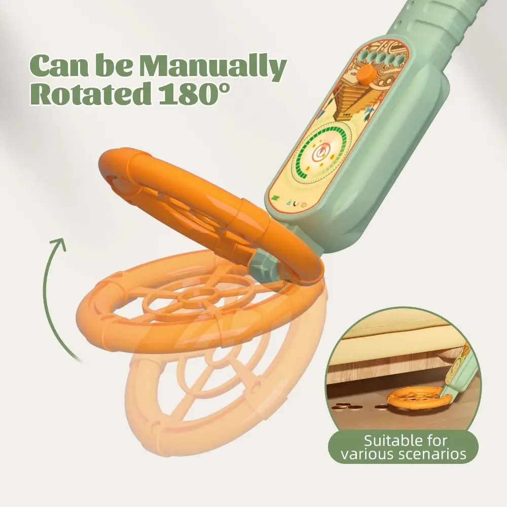 With Search Coil Metal Detector for Kids High Sensitivity Audio Alarm Underground Metal Finder Stretchable Durable