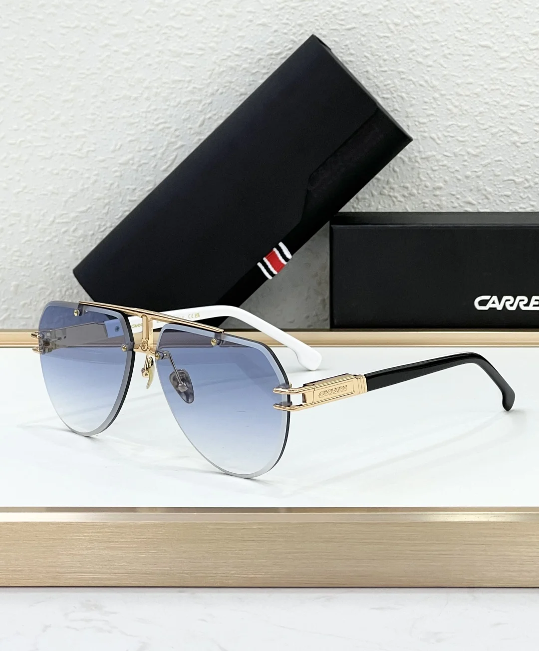 Carrera جودة عالية جسر مزدوج خمر أزياء الرجال النساء سبيكة النظارات الإطار القيادة السفر الفاخرة العلامة التجارية تصميم نظارات شمسية