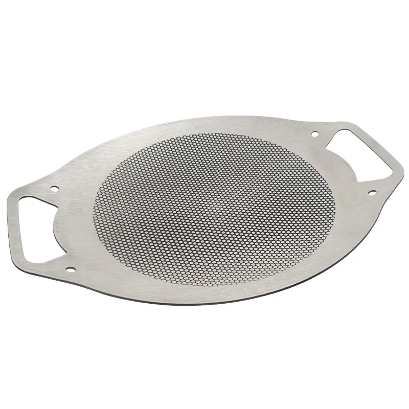 Outdoor barbecue pan 304 stainless steel Teppanyaki electromagnetic frying pan for household use