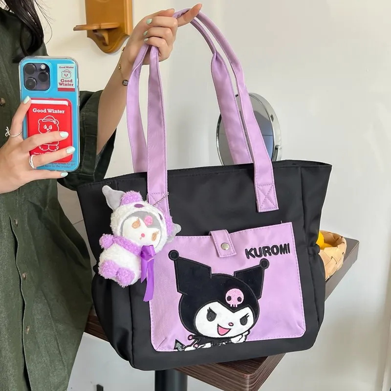 28cm Kwaii Shoulder Bag Kuromi Melody Pochacco Student Classroom Book Pack Kawaii Cute Birthday Girl ornament Christmas Gifts