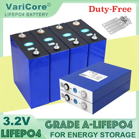 4 Pack 3.2V 280Ah LiFePO4 Batteries for DIY Projects VariCore