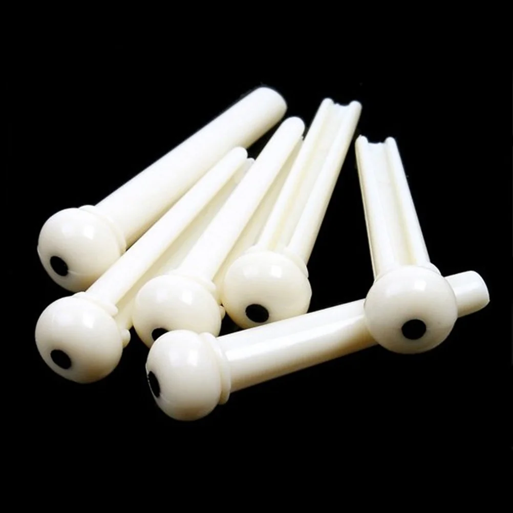 

Acoustic Guitar Bridge Pin Saddle Nut Set Replacement Parts ABS Durable Lightweight Ultra Thin for Professional Guitar