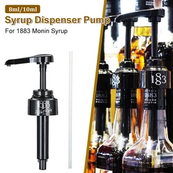 8/10ML Syrup Pump Juice Bottle Dispenser Black Liquid Dispenser for 1883 Monin Syrup Home Kitchen Bar Cafe Accessories