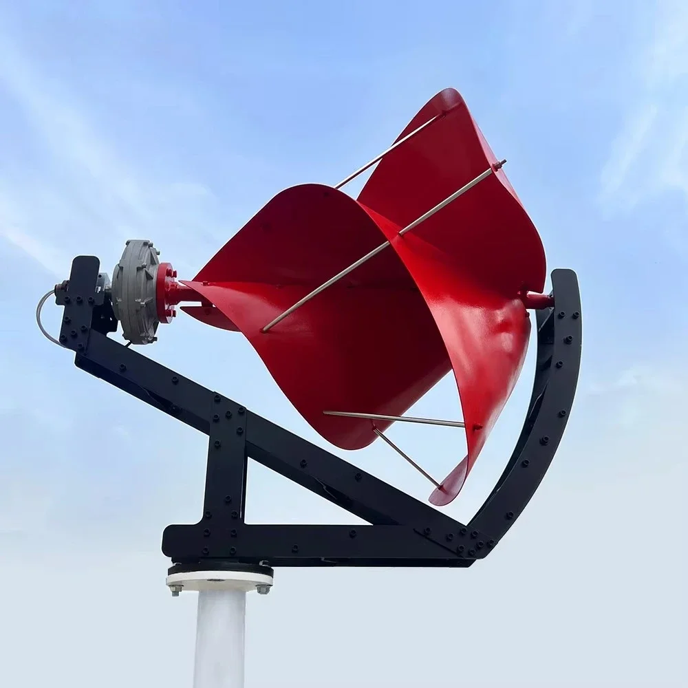 Archimedes spiral wind turbine free power 1.5kW 12/24/48v household agricultural machinery ship windmill power generation system