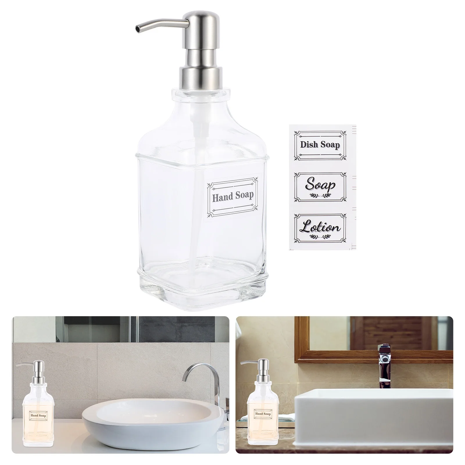 

Soap Container Bathroom Dispenser Bottles Lotion Empty Containers Household Liquid Storage
