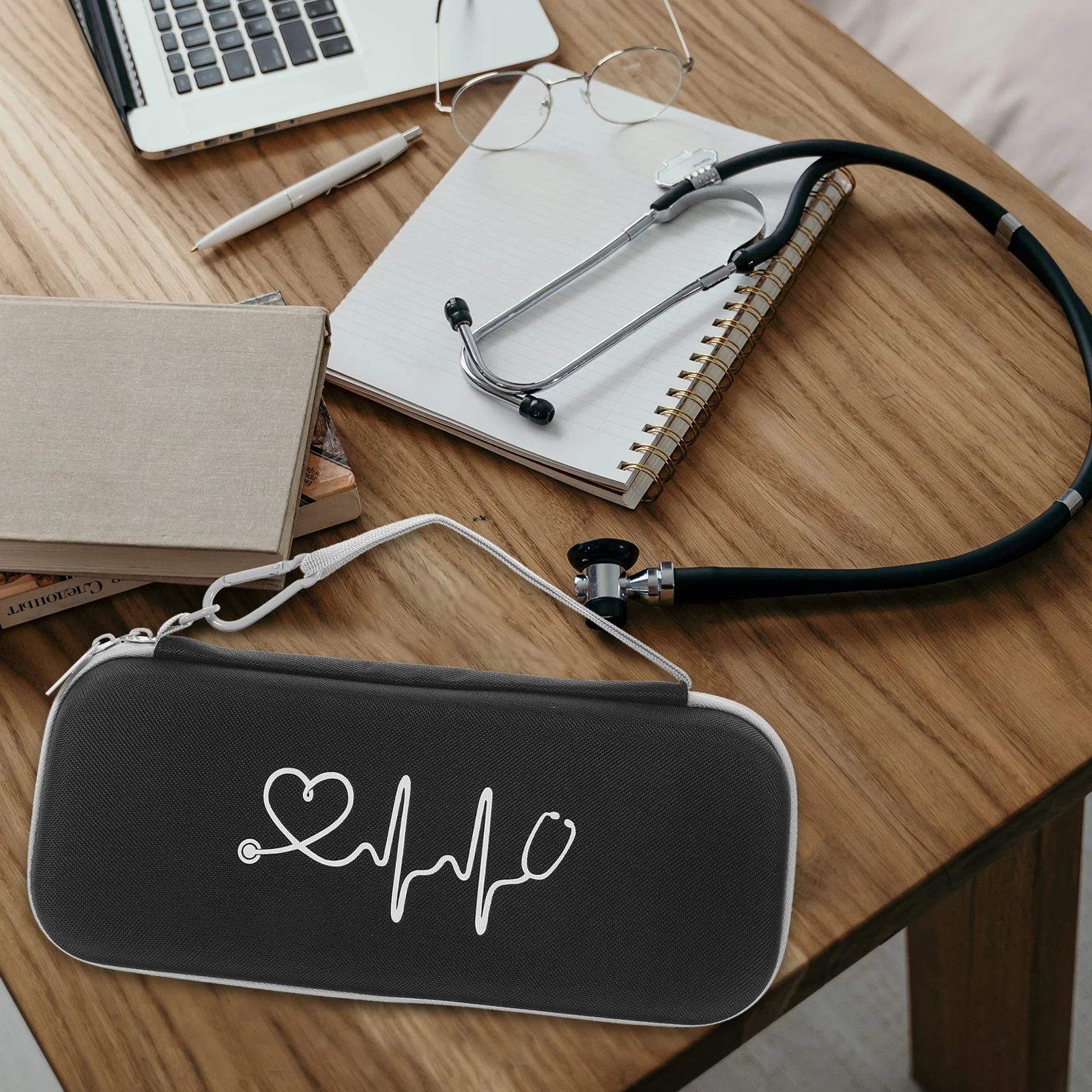 

Stethoscope Carrying Case Portable Protective Hard Shell Organizer for Nursing Accessories Travel Lightweight Storage Solution