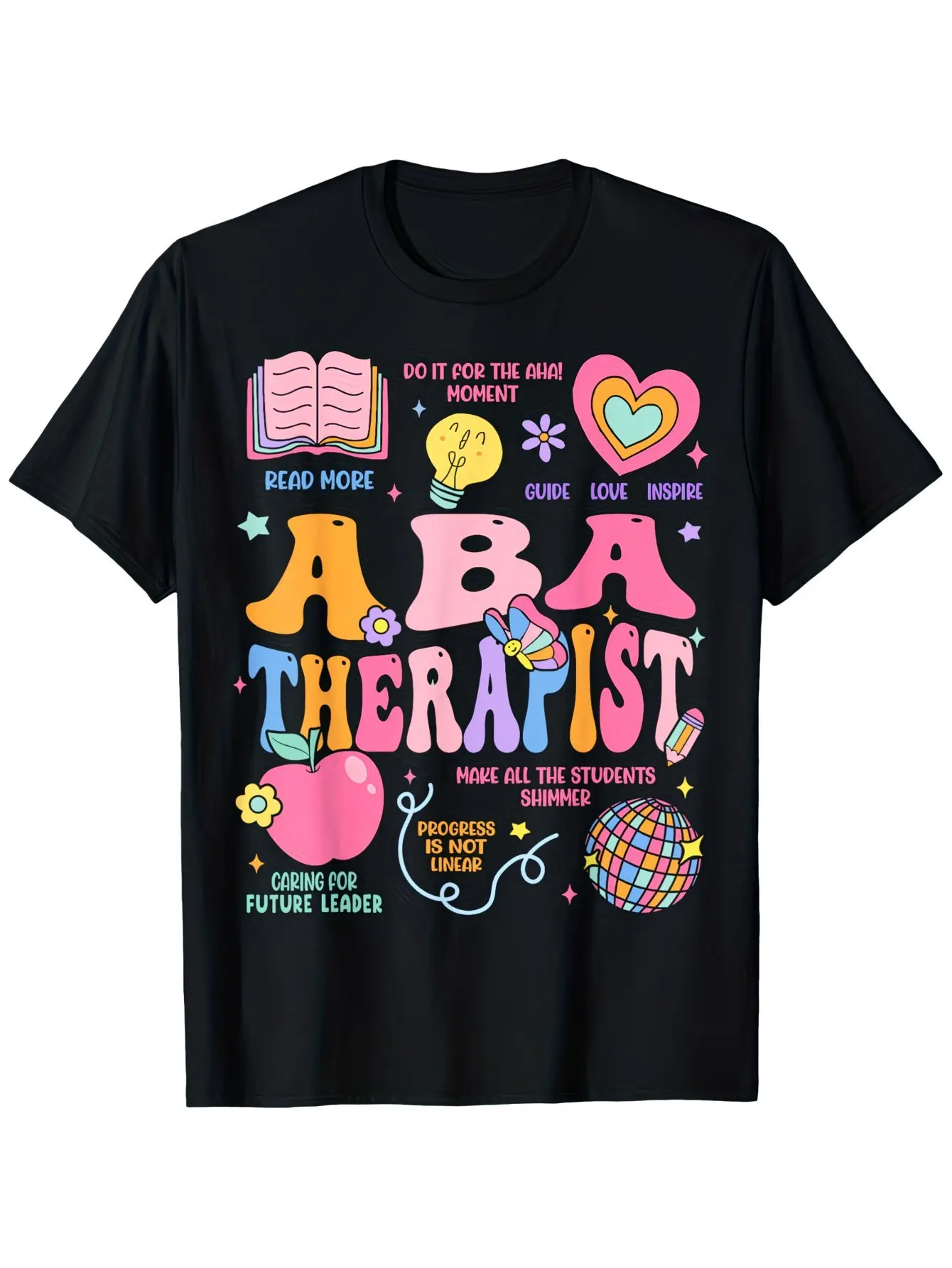 Funny ABA Therapist Men Retro Behavior Analysis Therapist T-Shirt, Fashionable Short-Sleeve Comfortable And Versatile Summer T-Shirts